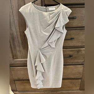 Calvin Klein light gray dress Size 4